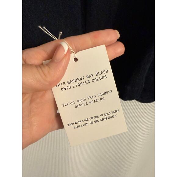 DG2 NWT Women's 3X Western Embellished Studded Rhinestone Dark Denim Blazer - Picture 9 of 10